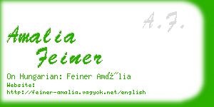 amalia feiner business card